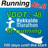 【第8回】サブ4に向けてVDOT48でマラソンペースランニング。北海道マラソン2024まで残り15週。